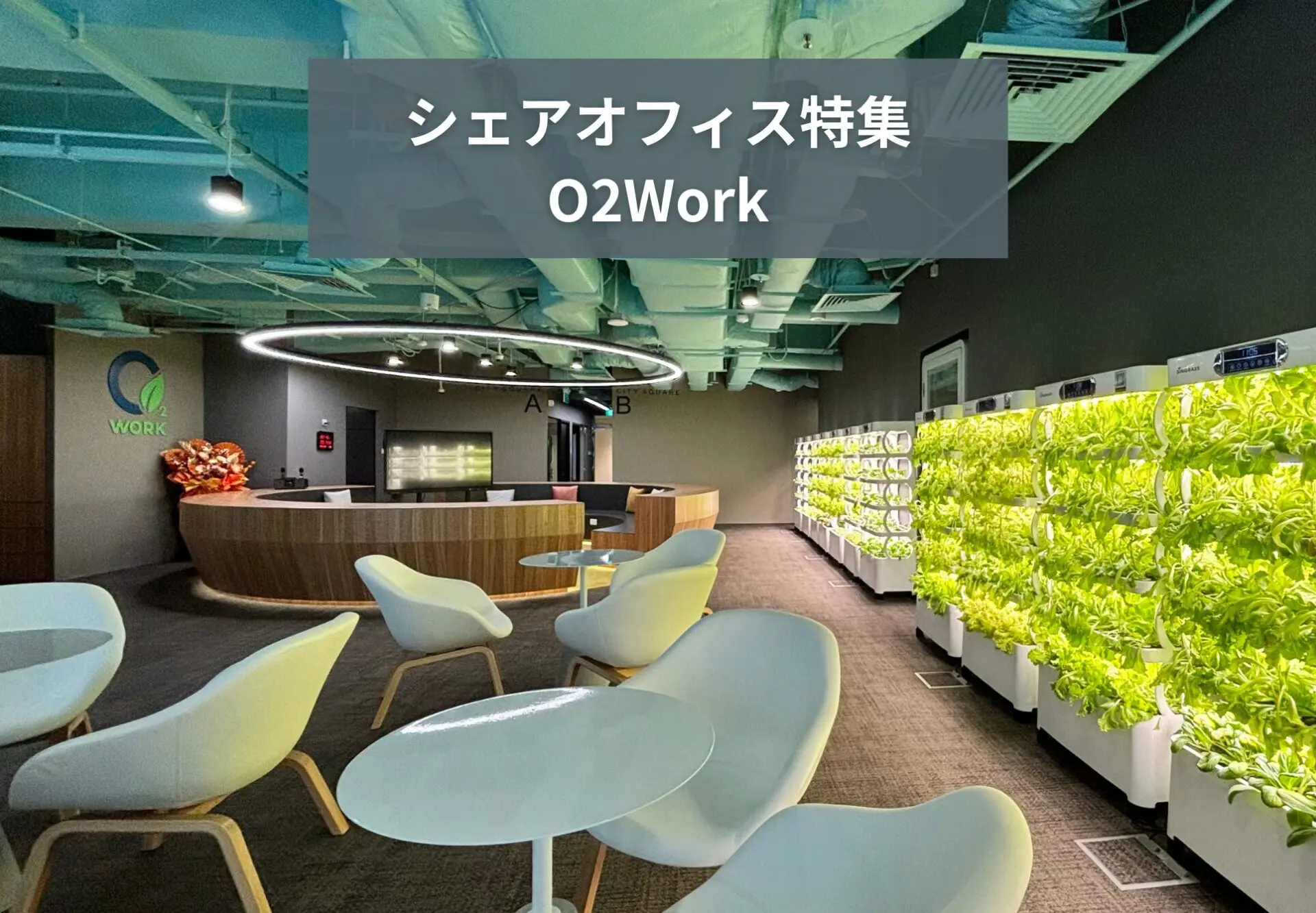 シェアオフィス特集【野菜がもらえるO2Work】